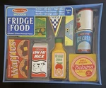 Melissa & Doug Wooden Fridge Food Play Set (9 Pcs). Fixed Price $14.99.