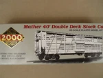 Ho Proto 2000 Gsx #4048 Mather 40' Double Deck Stock Car Kit. Fixed Price $18.99.