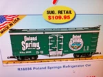 Usa Trains Scale R16036 Poland Spring Refrigerator Car New Release. Fixed Price $99.99.