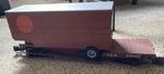 Bachmann G Scale Pennsylvania Flat Car W Closed Trailer #98314. Fixed Price $25.00.