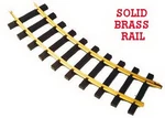 Usa Trains R81100 G 4' Diameter Brass Rail Curved Track Section (50). Fixed Price $407.50.