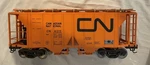 Aristocraft G Scale Canadian Nation Wet Noodle Covered Hopper Car 41219. Fixed Price $114.95.