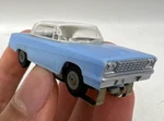 Atlas 1275 Ho Slot Car Light Blue Baby W/ White Hardtop Chevy Impala. Fixed Price $109.99.