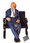 Aristo-craft 60065 Scale Seated Sleeping Man Figure. Fixed Price $12.99.