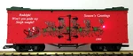 Usa Trains R13011 Christmas 1993 Rudolph' Reefer W/ Lighted Nose. Fixed Price $109.95.