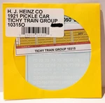 Tichy Train Group #10315O Railroad Decal Set -- J Heinz 1913 4-VAT Wood Pick. Fixed Price $5.40.