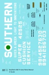K4 Scale Decals Southern Railway 86 Ft Auto Parts Boxcar White Green Light. Fixed Price $10.65.