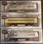 Life-like Proto 1000 Ho F3 Diesel Locomotive Aba Set Burlington. Fixed Price $225.00.