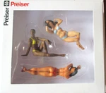 Preiser Figures 1:22.5 Scale # 45011 Three Sunbathers Bikinis. Fixed Price $53.95.