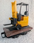 Lgb Scale Flat Car 40510 Wagon With Forklift Lehmann Gross Bahn Nice Vintage. Fixed Price $43.20.