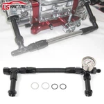 Fuel Line Pressure Gauge AN8 Braided Dual Feed For Holley Carburetor 4150. Fixed Price $28.80.
