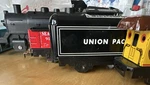 Union Pacific & Seaboard Railroad Model Train Starter Set Locomotive Caboose. Fixed Price $60.00.