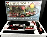Kurt Adler Santas World Express Train Box Vtg 1980 Works! Wood Tracks. Fixed Price $24.98.