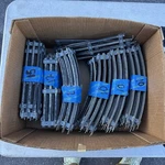 Lot Of 60 + O27 Gauge 3-RAIL Lionel Assorted Tubular Track Sections Accessories. Fixed Price $100.00.