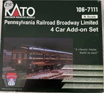 Kato Bl Passenger Car Set Pennsylvania Railroad Scale 106-7111 New. Fixed Price $205.00.