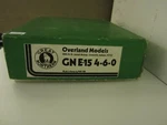 Overland Models: Great Northern: 4-6-0 Steam Locomotive: Gne 15: Brass. Fixed Price $326.63.