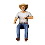 Truck Driver Figure 3D Resin Print Unpainted Model Railroad Diorama Die Cast Car. Fixed Price $10.99.