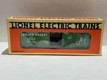 Nib Lionel Lehigh Valley Box Car #6-16258 Scale Opening Door Green. Fixed Price $39.99.