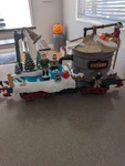 New Bright Holiday Express Animated Train Set 380-2 Water Tanker Skating. Fixed Price $39.99.