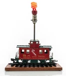 North Pole Rail Road Co Christmas Caboose Lamp 42225 15X15X5" Aristocraft. Fixed Price $75.00.