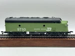 Ho Bachmann Burlington Northern Emd F9 Diesel Locomotive #9710 - (good Tested). Fixed Price $17.99.