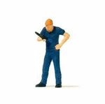 Preiser 28202 Ho Scale Individual Figures Fireman With Hand-held Radio. Fixed Price $6.99.