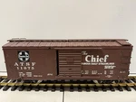 Usa Trains Atsf Santa Fe 40 Box Car G Scale The Chief #11075 (used). Fixed Price $49.99.