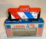 Lionel 7600 Frisco N5C Lighted Caboose With Original Box. Fixed Price $45.00.