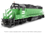 Rapido Ho Scale Burlington Northern Bn #2164 Emd GP38 Dc Version 38030. Fixed Price $191.82.