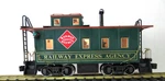 Rea 42105 Railway Express Caboose W/ Smoke, Lighting, Lighted Markers & Mw. Fixed Price $169.95.