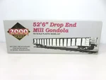 Proto 2000 Ho Scale 52'6" Drop End Mill Gondola Car Slsf Frisco Railroad Kit Nos. Fixed Price $14.49.
