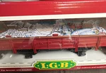 Lgb Scale Train 45110 Christmas Graphics Covered Gondola Made Germany Nib. Fixed Price $167.96.