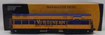 K-line K2499-0052CV Gauge Virginian Trainmaster Diesel Locomotive #52 Ex/box. Fixed Price $157.99.