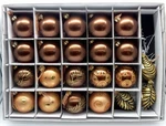 Frontgate Christmas Ornaments Gold & Bronze Box Of 22 Holiday Collection. Fixed Price $114.00.