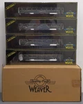 Weaver G1237S Scale Reading Pullman-bradley Coach Cars (set Of 4) 2-RAIL Mt. Fixed Price $599.99.
