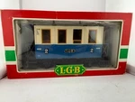 Bavarian Passenger Coach Lgb 3015 Scale 2ND Class Blue Cream Model. Fixed Price $69.99.