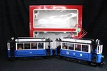 Lgb 20202 2035 Trolley Street Cars Set Blue Scale Tested Ln/box Vintage 1988. Fixed Price $585.00.