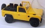 Busch New Ho 1/87 Scale Land Rover Defender 90 Yellow Finish W/open Roof. Fixed Price $36.79.