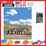 Union Pacificr-style Depot 933-4057 Ho Scale Model Railroad Structure Kit. Fixed Price $71.19.