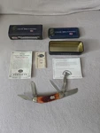 Case 2003 Tony Bose Blade Sowbelly TB6539. 1 Of 500 Russell Jigged Chestnut. Fixed Price $340.00.