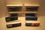 4 Lionel Ho Trains 5-8570 8572 8573 8510 Stock Cars Northern Pacific D & Rgw. Fixed Price $42.95.