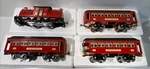 Mth Tinplate 10-1190-1 Std Gauge No. Electric Christmas Passenger Set. Fixed Price $1195.00.