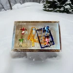 Preiser Cross-country Skiers (6) Model Railroad Figures Ho Scale #10312. Fixed Price $34.57.
