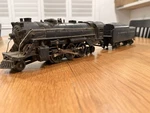 Lionel 1666 Steam Locomotive W/ Lines Tender- Untested. Fixed Price $138.00.