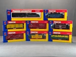 Vintage Life-like Ho Model Train Lot 1 Locomotive + 7 Cars W/ Boxes. Fixed Price $79.99.