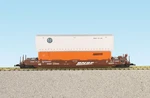 Usa Trains R17139 Bnsf Speed Logo Intermodal Car With Containers #3. Fixed Price $237.39.