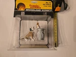 Accents Woodland Scenics A2524 - Dog W/ Cat On Trash Can Scale. Fixed Price $17.88.
