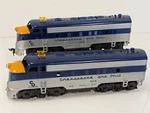 Tyco Mantua Chesapeake & Ohio F7A Powered Dummy Diesel Locomotives 8015 Ho. Fixed Price $56.00.