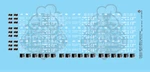 Generic Modern 50' Boxcar Data Only White Solid Font Ho Scale Decal Set. Fixed Price $12.97.