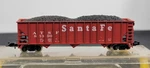 Scale - Atlas 3268 90 Ton Coal Hopper W/ Load Santa Fe #81350. Fixed Price $14.99.